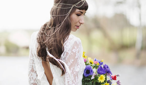 Bohemian wedding dress